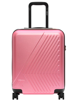 K-way trolley unisex Eudoxie rigido con logo rosa K4125ZW Q28 K-WAY 