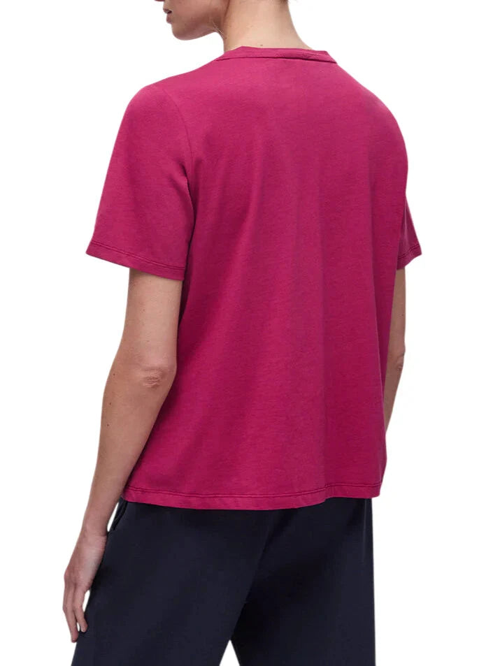 Liu Jo T-shirt manica corta donna con strass magenta