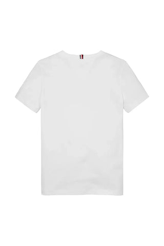 Tommy Hilfiger T-shirt maniche corte con bandierine bianco