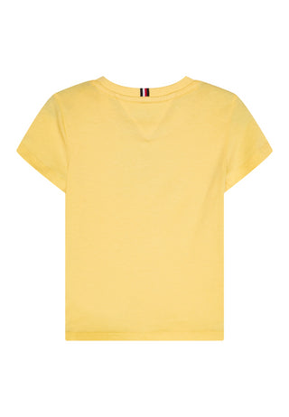 Tommy Hilfiger T-shirt maniche corte con stampa logo giallo