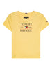 tommy-hilfiger-t-shirt-maniche-corte-con-stampa-logo-giallo