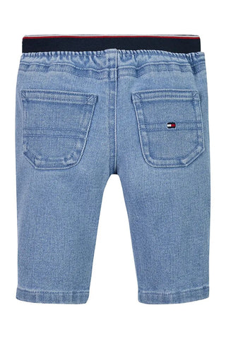 Tommy Hilfiger jeans neonato in denim stretch lavaggio blu