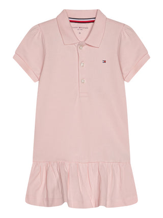 Tommy Hilfiger abito stile polo in piquè rosa