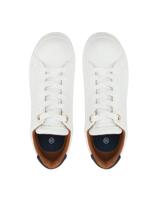 Tommy Hilfiger sneakers in ecopelle Low Cut con logo bianco