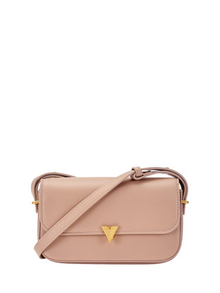 Vicolo borsa a tracolla in ecopelle beige