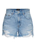 Vero Moda shorts donna in denim con strappi lavaggio chiaro