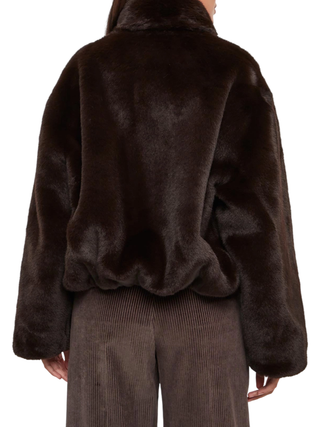 Pinko pelliccia ecologica Estebana marrone 106013-A1ZM M28 PINKO