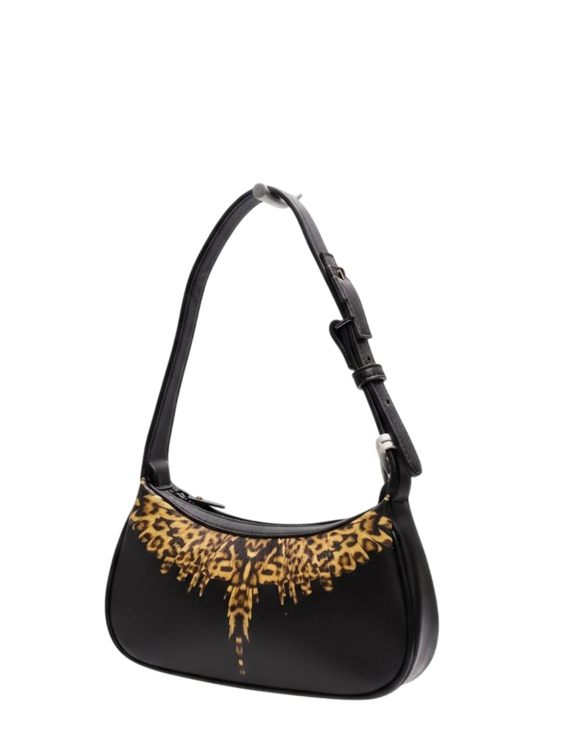 County of Milan borsa a spalla in ecopelle nero