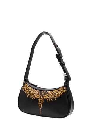 County of Milan borsa a spalla in ecopelle nero