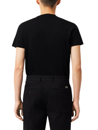 Lacoste T-shirt manica corta in cotone Pima nero