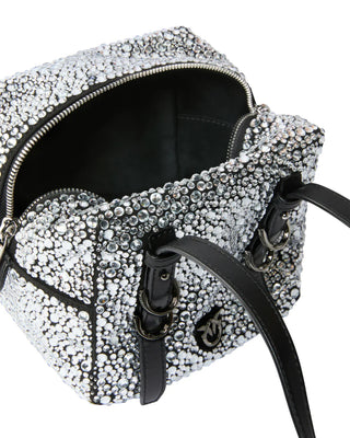 Pinko borsa Cubic full strass nero