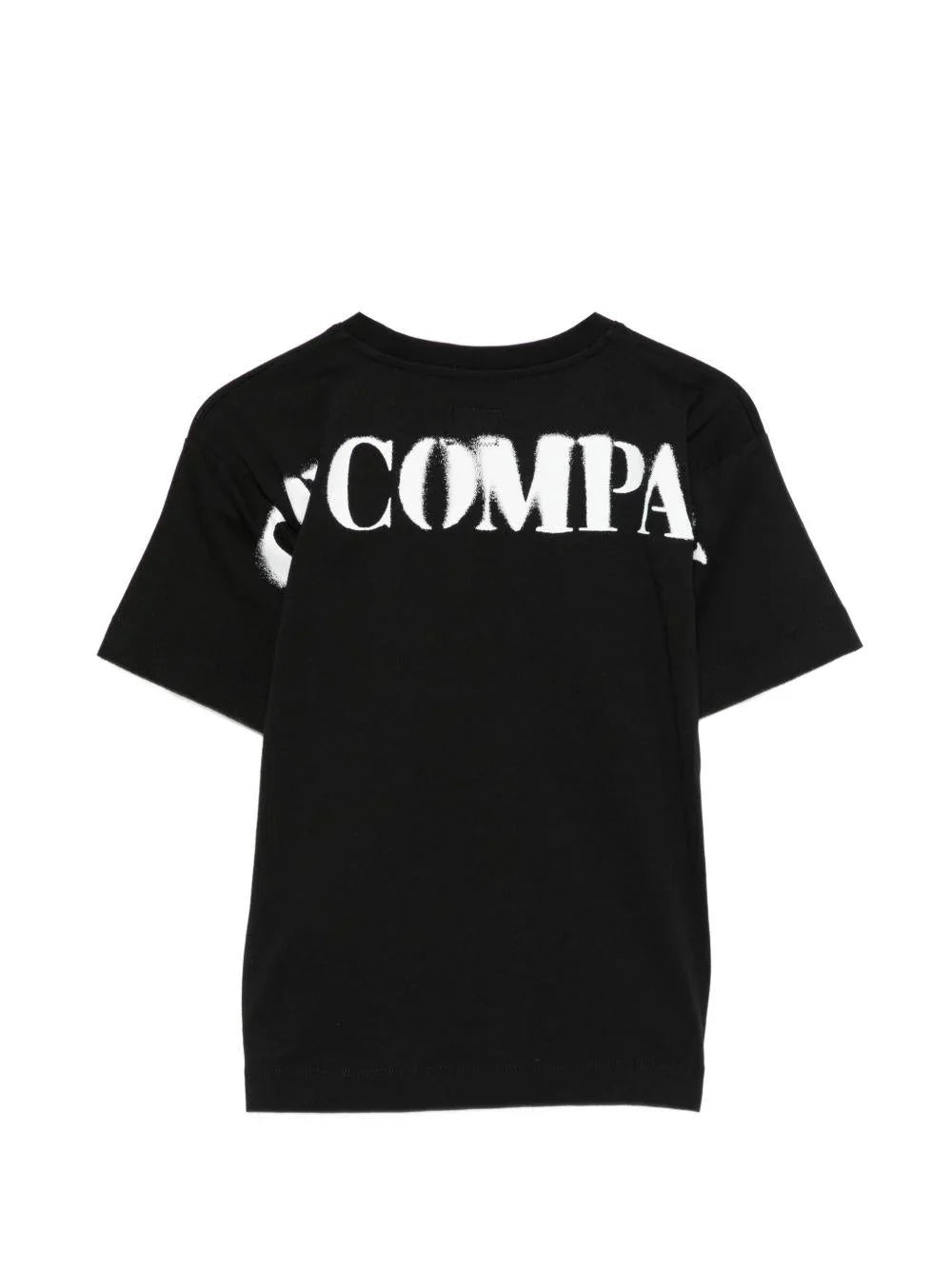 C.P. Company T-shirt bambino manica corta con logo nero