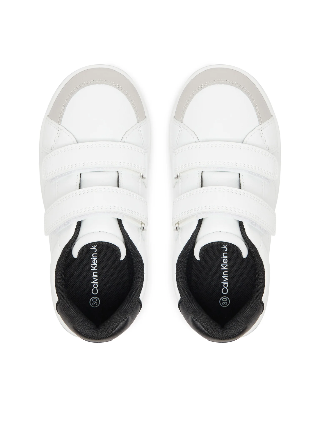 Calvin Klein Jeans sneakers in ecopelle con velcro bianco