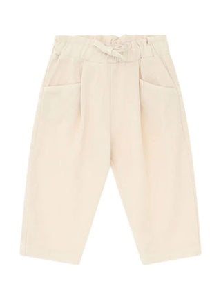 Please pantaloni bambina con coulisse panna PE96132G77 1134 PLEASE KID