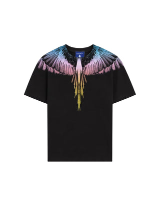 County of Milan T-shirt bambina manica corta stampa iconica nero S6CMJGTH071 110 COUNTY OF MILAN KIDS 