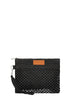 Me Fui pochette donna in rafia crochet nero