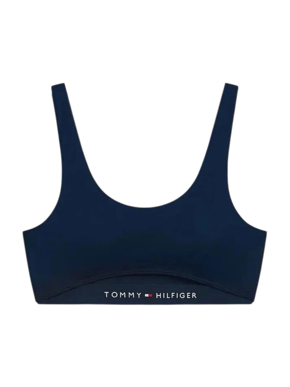 Tommy Hilfiger bikini top donna con cut out blu