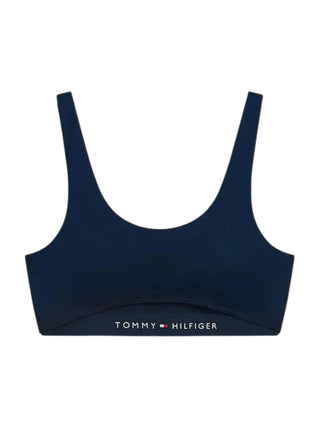 Tommy Hilfiger bikini top donna con cut out blu