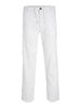 Jack&Jones pantaloni uomo misto lino relaxed fit bianco