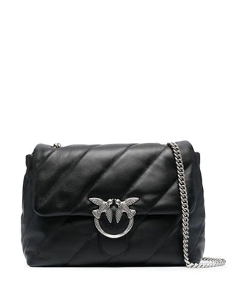 Pinko borsa Love Big Puff Maxi Quilt in pelle trapuntata bianco argento 100037-A0F2 Z99O PINKO 