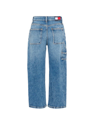 Tommy Hilfiger jeans bambino Heritage flag baggy lavaggio medio