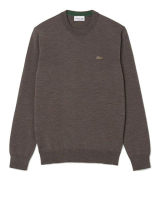 Lacoste maglia uomo in lana tortora melange AH1969 ZBC LACOSTE