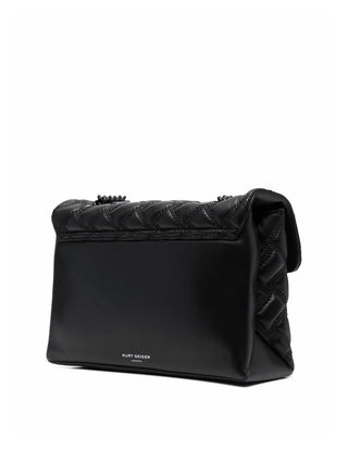 Kurt Geiger borsa a spalla Kensington in pelle nero 7387500109 BLACK KURT GEIGER 