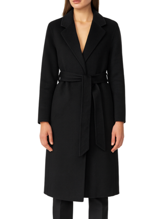 Alessandro Legora cappotto a vestaglia misto cashmere nero AL400-CC NERO A.LEGORA