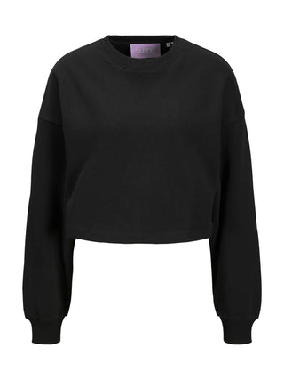 Jjxx felpa donna crop nero 12280478 BLACK JJXX 