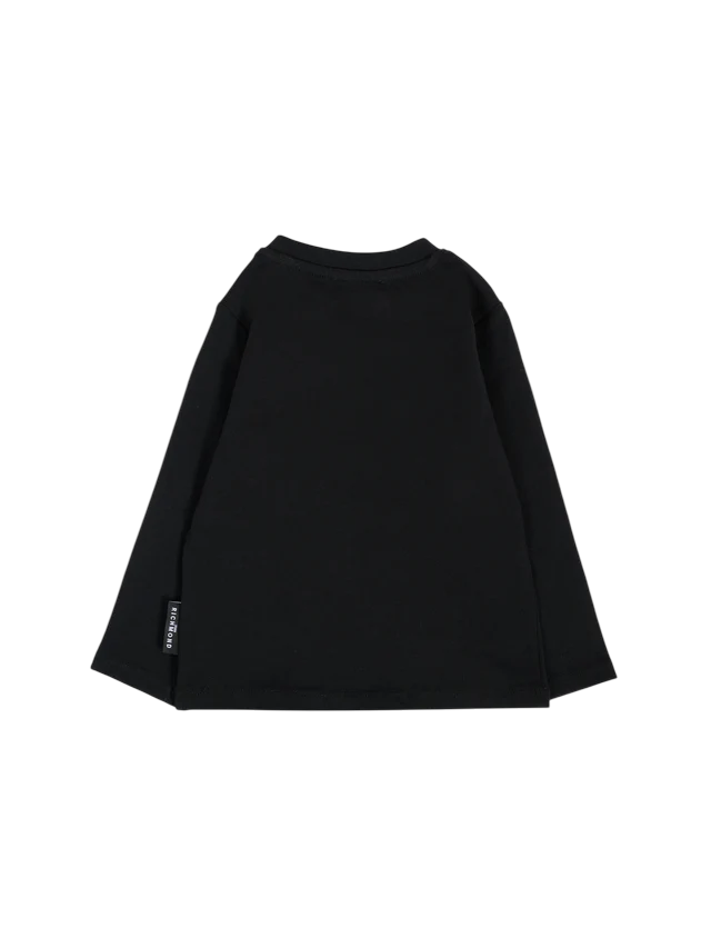 John Richmond T-shirt neonato manica lunga nero
