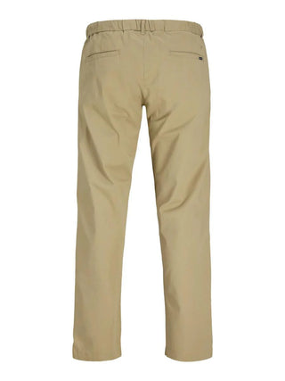 Jack&Jones pantaloni uomo in gabardine di cotone beige