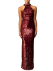 Aniye By abito Neck Dress Lulù con paillettes bordeaux