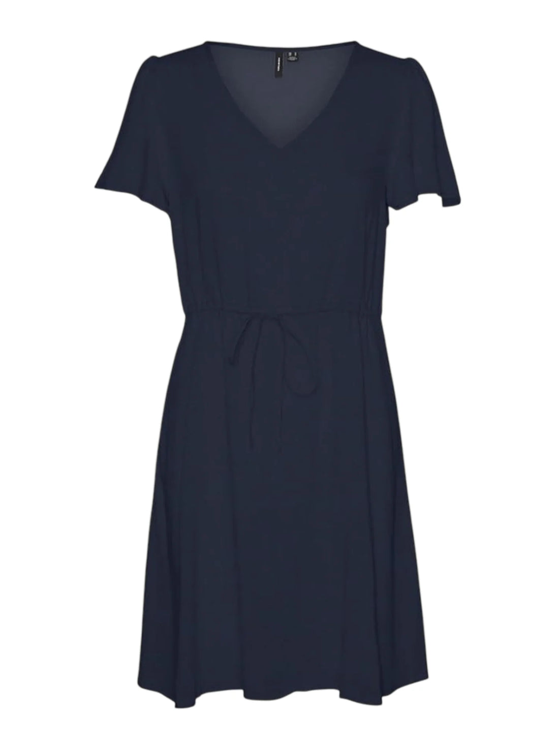 Vero Moda abito corto in viscosa con coulisse blu