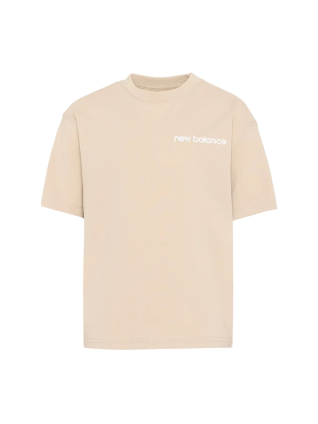 New Balance T-shirt bambino manica corta beige