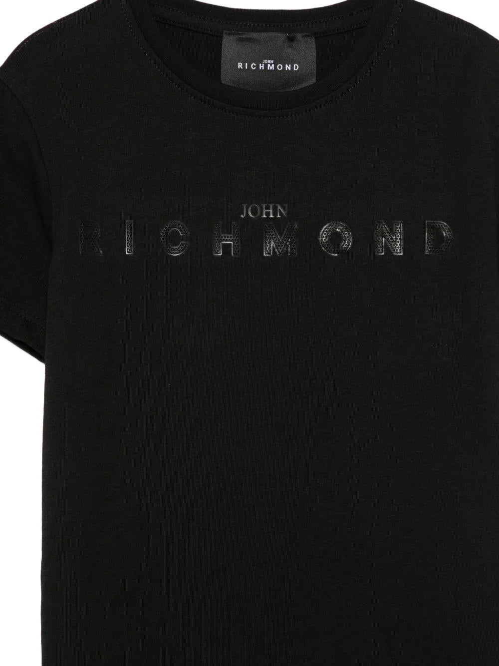 John Richmond T-shirt bambina Loceni con logo nero