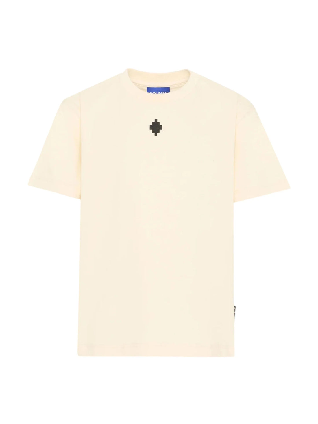 County of Milan T-shirt bambino manica corta stampa iconica panna