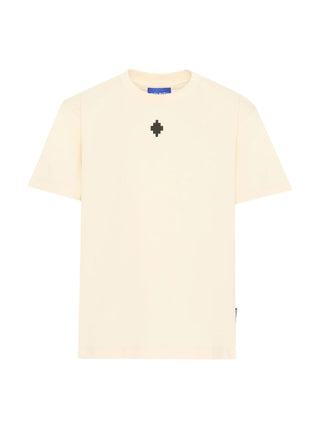 County of Milan T-shirt bambino manica corta stampa iconica panna S6CMJBTH008 412 COUNTY OF MILAN KIDS 