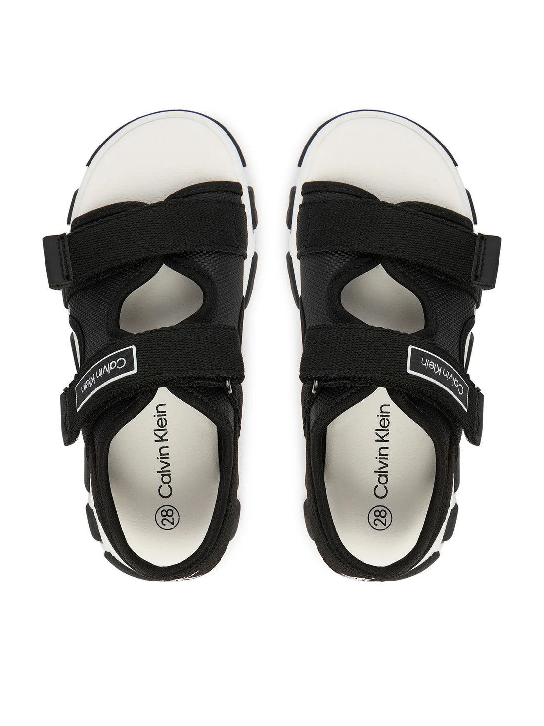 Calvin Klein sandali bambino con strappi nero