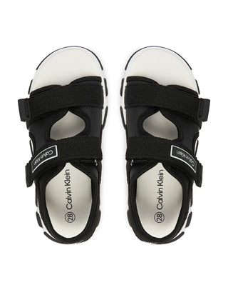 Calvin Klein sandali bambino con strappi nero