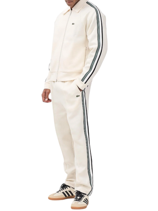 Lacoste pantaloni joggers con bande laterali panna XH5824 XFJ LACOSTE 