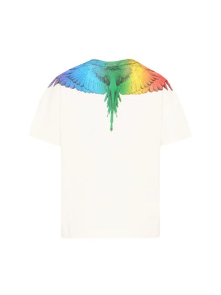 County of Milan T-shirt bambino con stampa iconica panna