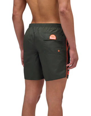 Sundek boxer mare uomo in nylon verde fango