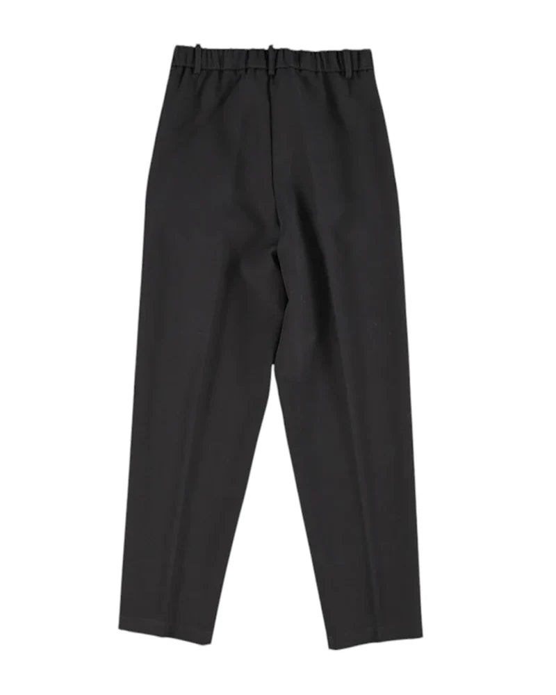 Patrizia Pepe pantaloni bambina vita alta slim nero