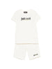 Just Cavalli completo bambino T-shirt  e shorts panna