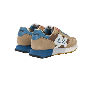 Sun68 sneakers uomo Jaki 2.0 bicolor beige blu