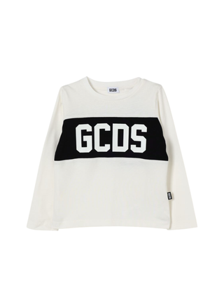 band logo longsleeves t-shirt B2KU2214JF1 BONE GCDS 