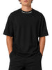 Vision of Super T-shirt uomo con logo ricamato nero