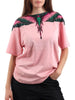 County of Milan T-shirt donna con stampa iconica rosa