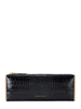 Elisabetta Franchi pochette baguette in ecopelle coccodrillo nero