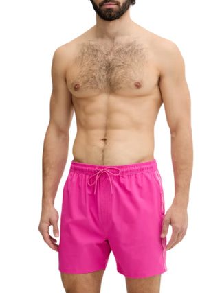 Calvin Klein boxer mare uomo con bande logate fucsia